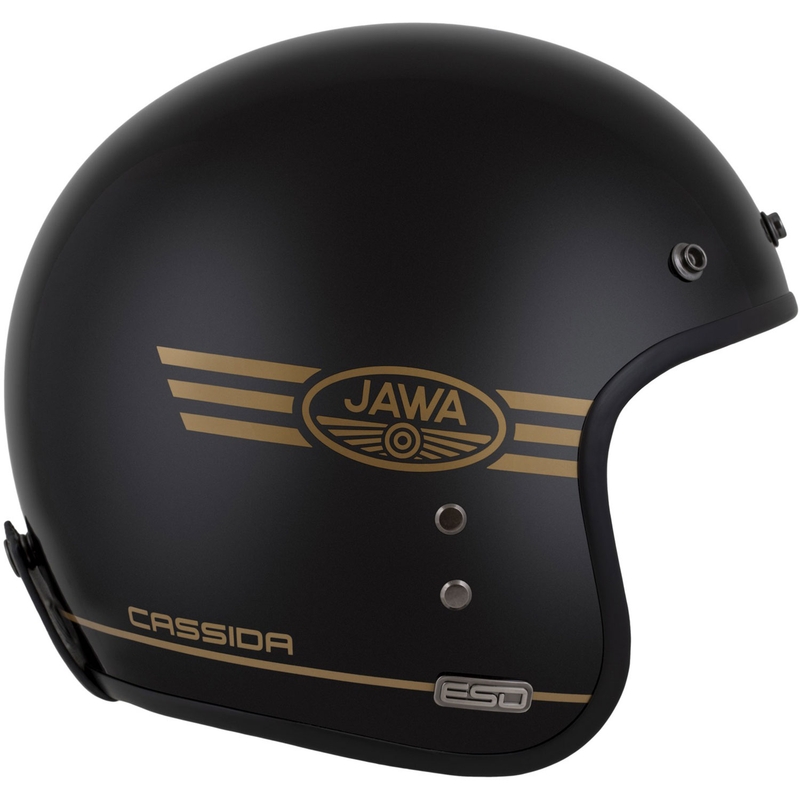 Cassida Eso Jawa Pérák casque ouvert noir perle or