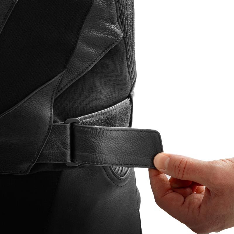 Blouson de moto en cuir Rebelhorn Inferno noir