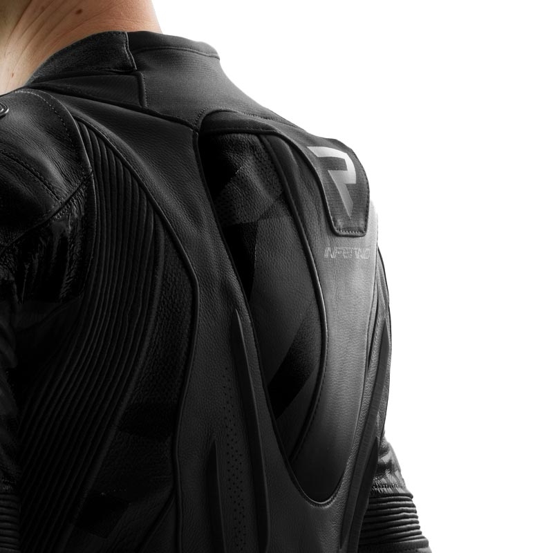 Blouson de moto en cuir Rebelhorn Inferno noir