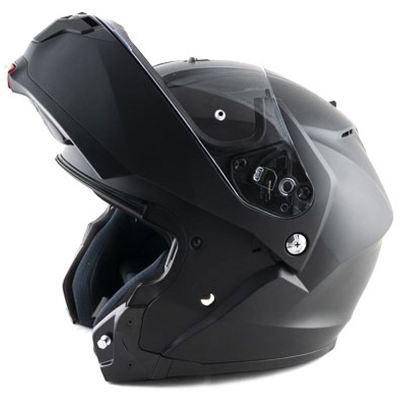 Casque de moto modulable HJC C91N, noir semi-uni