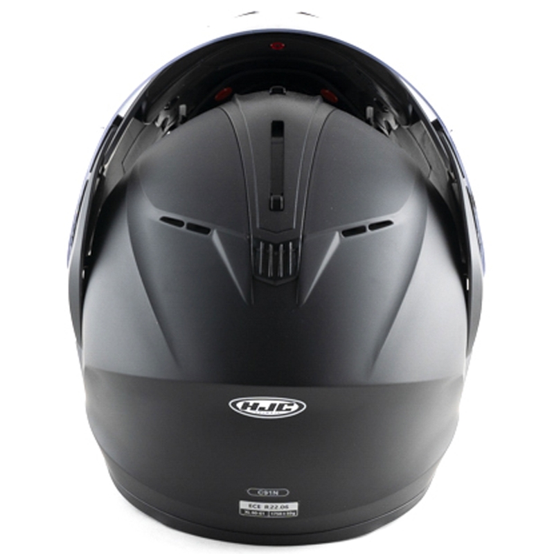 Casque de moto modulable HJC C91N, noir semi-uni