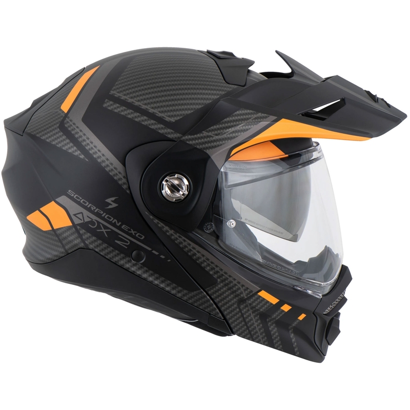 Casque de moto Scorpion ADX-2 LEWIS mat noir-orange