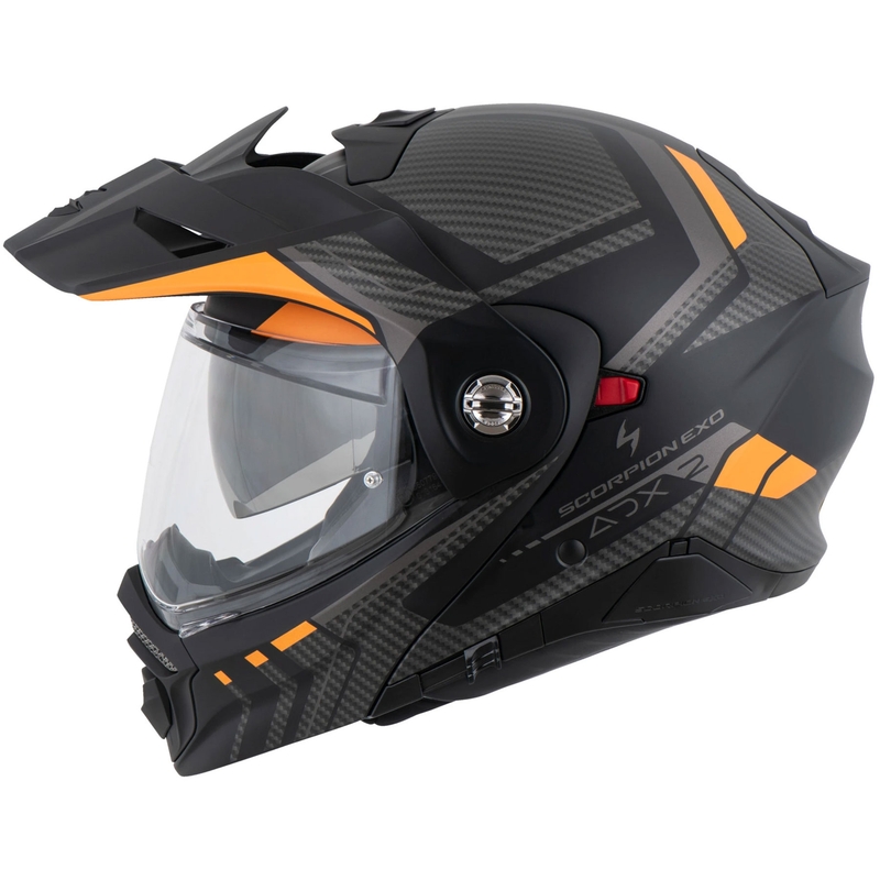 Casque de moto Scorpion ADX-2 LEWIS mat noir-orange