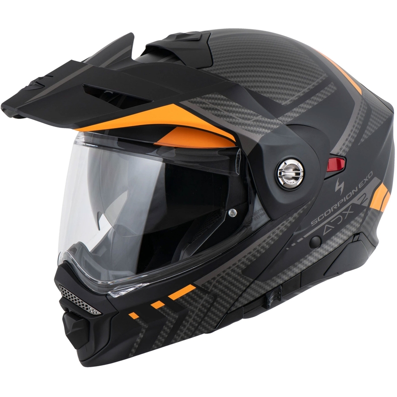Casque de moto Scorpion ADX-2 LEWIS mat noir-orange