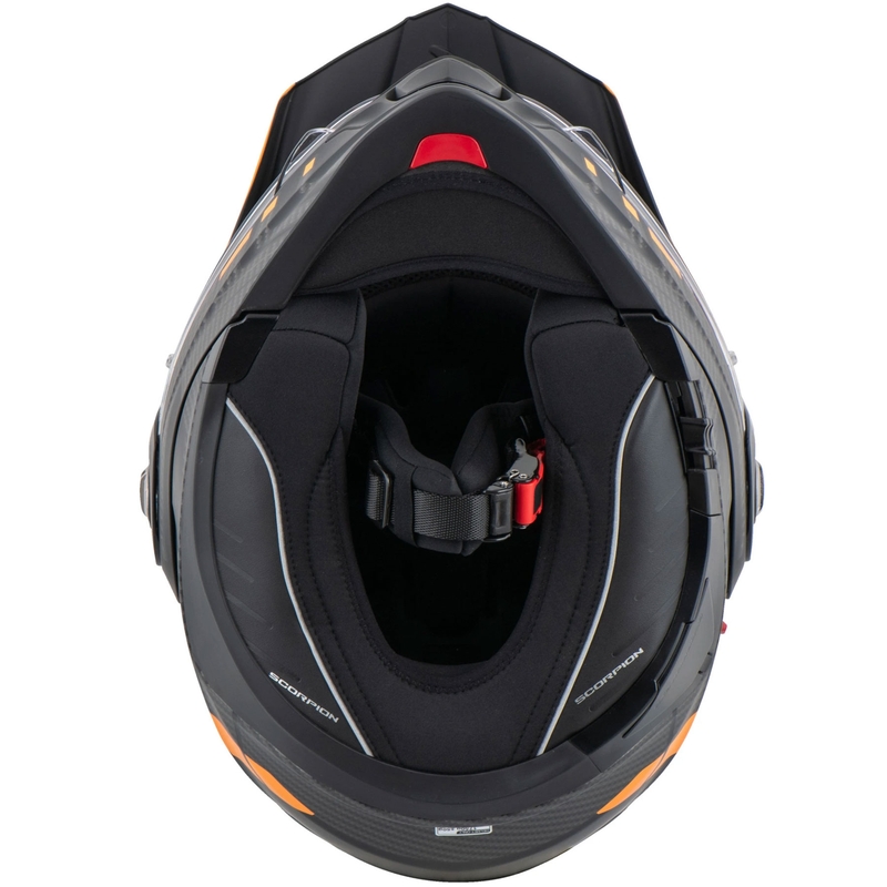 Casque de moto Scorpion ADX-2 LEWIS mat noir-orange
