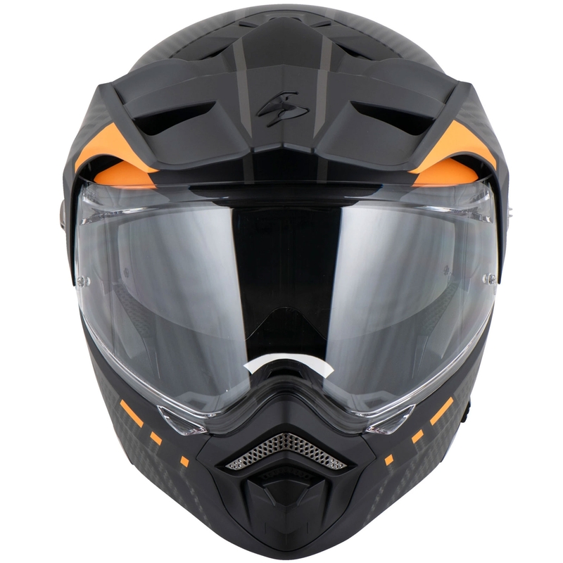 Casque de moto Scorpion ADX-2 LEWIS mat noir-orange