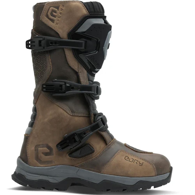 Bottes de moto Eleveit X Land ADV E-Dry marron