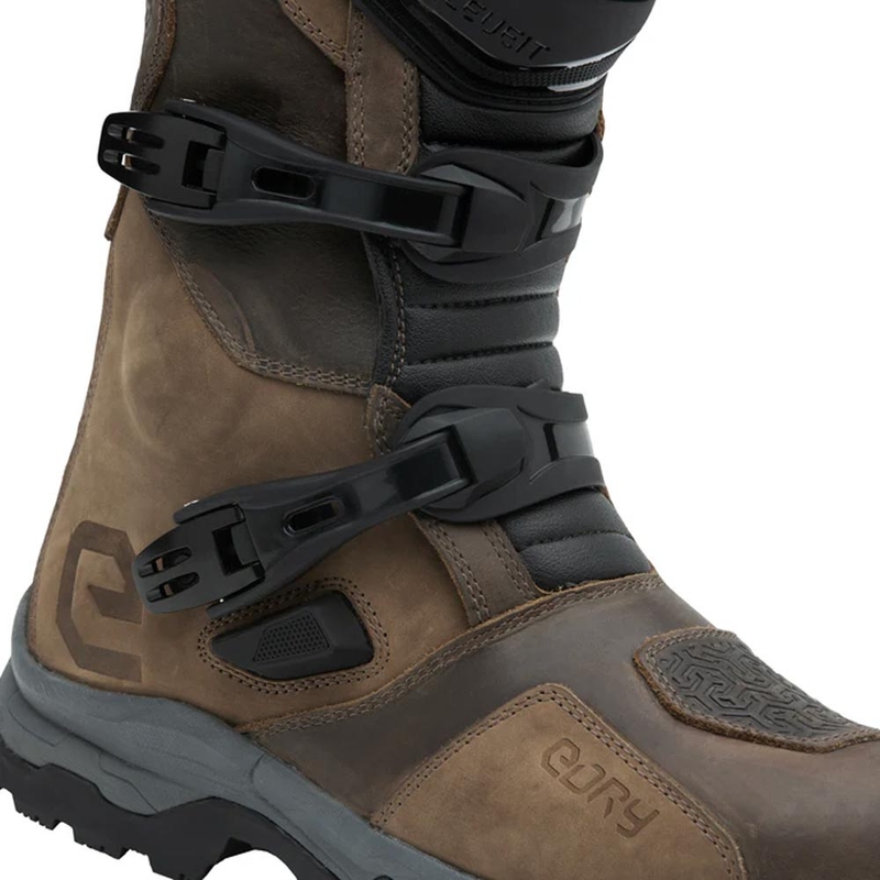 Bottes de moto Eleveit X Land ADV E-Dry marron