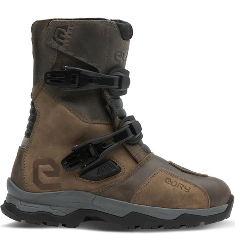 Bottes de moto Eleveit X Land ADV Low E-Dry marron