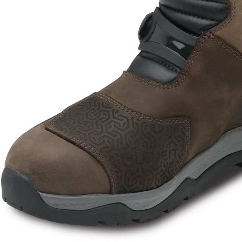 Bottes de moto Eleveit X Land ADV Low E-Dry marron