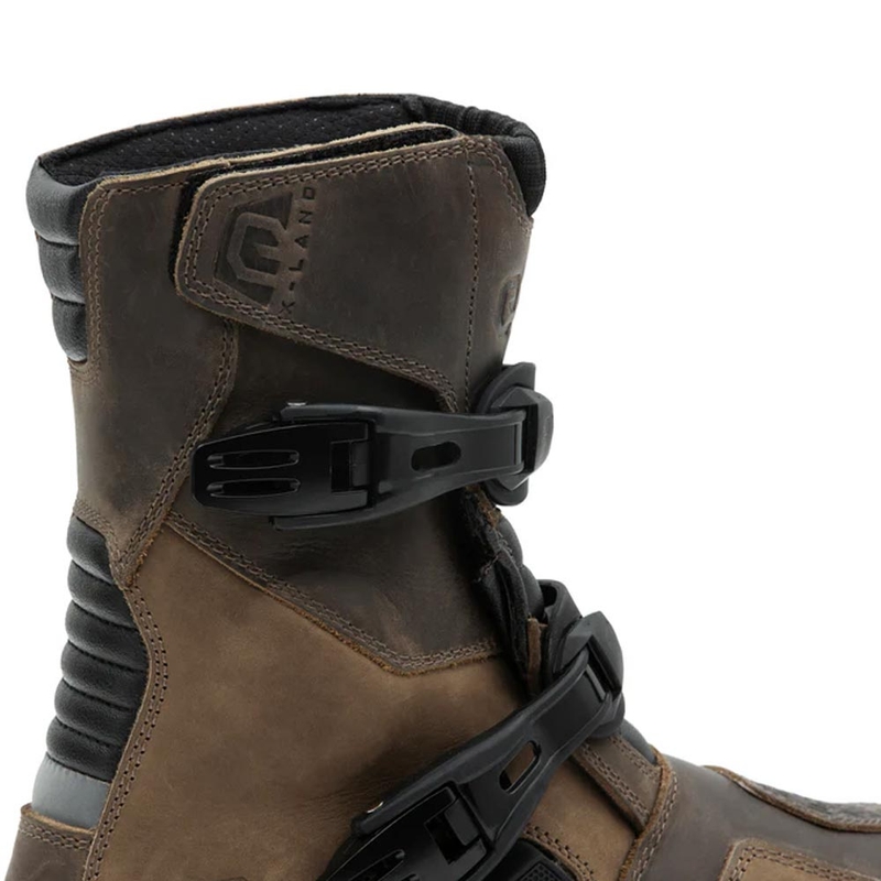 Bottes de moto Eleveit X Land ADV Low E-Dry marron