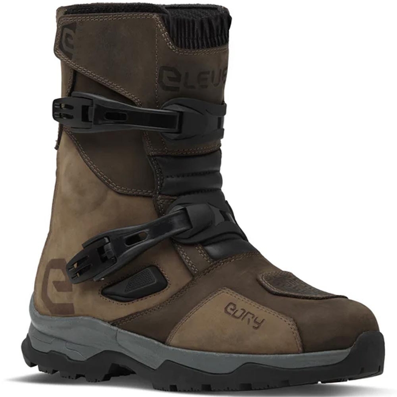 Bottes de moto Eleveit X Land ADV Low E-Dry marron