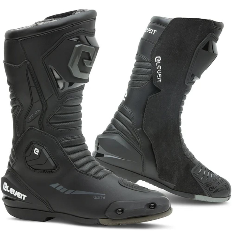 Bottes de moto Eleveit ST-01 E-Dry noires