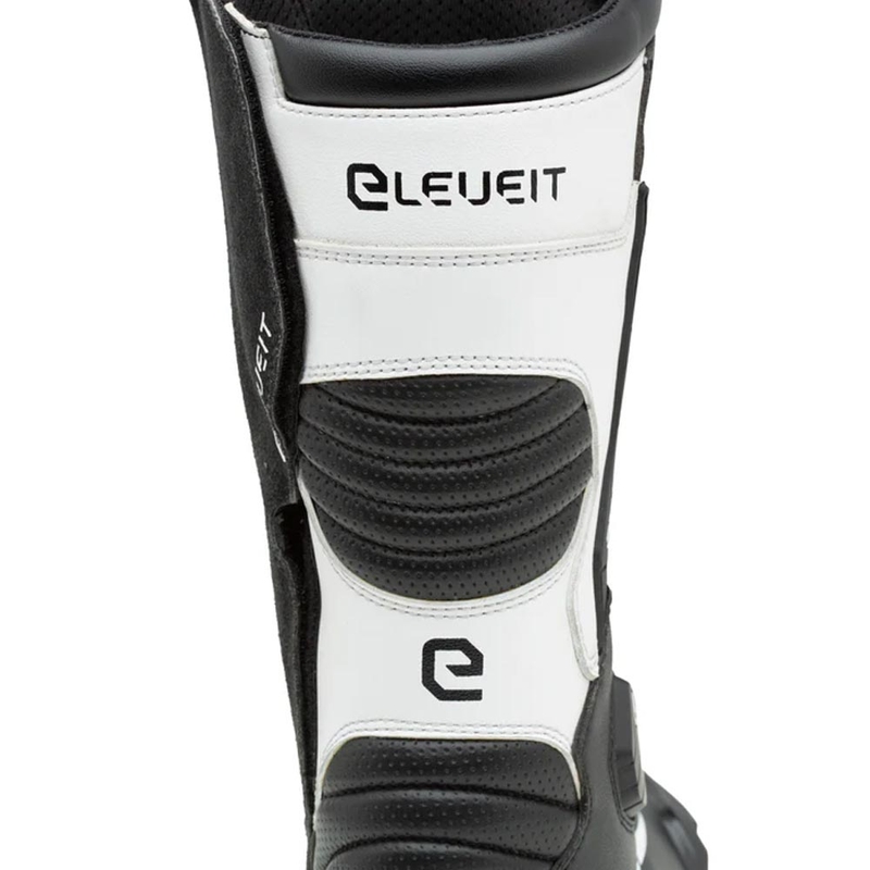 Bottes de moto Eleveit ST-01 noir et blanc