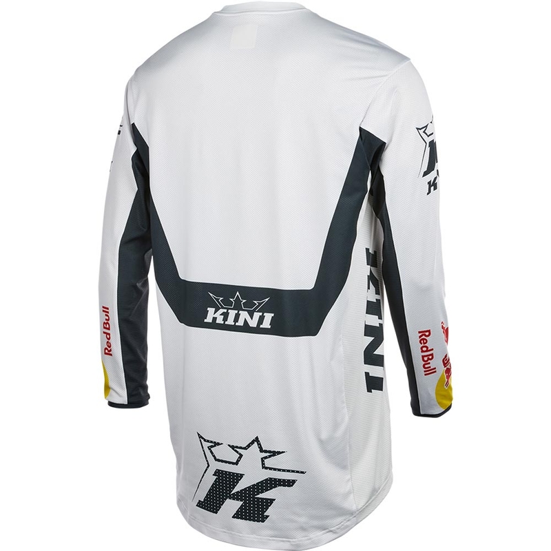 Maillot de motocross KINI Red Bull MXC 1.0 blanc