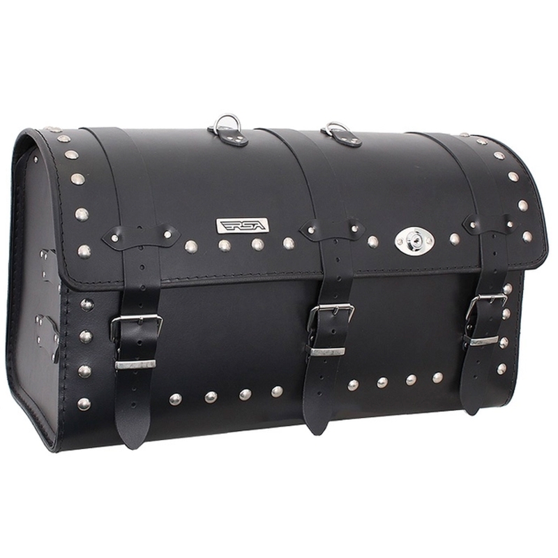 Chopper RSA-18B mallette moto en cuir avec serrure