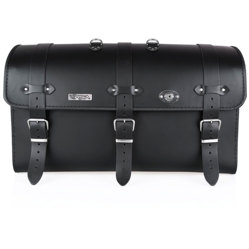 Chopper RSA-18A mallette moto en cuir avec serrure