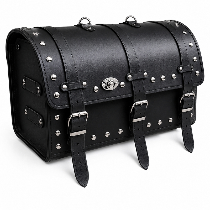 Chopper RSA-13B mallette moto en cuir avec serrure