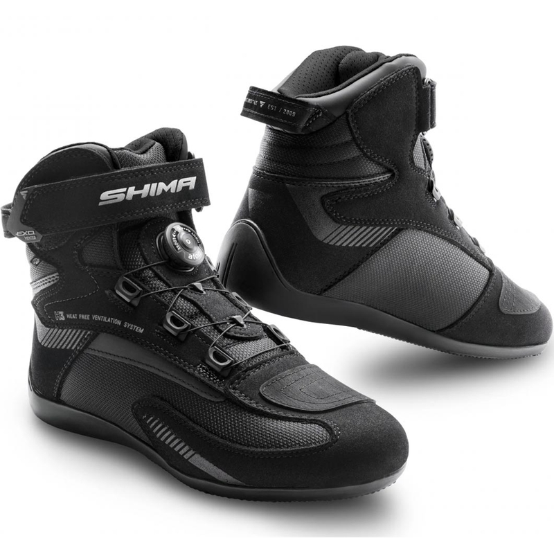 Bottes de moto pour femmes Shima Exo noires