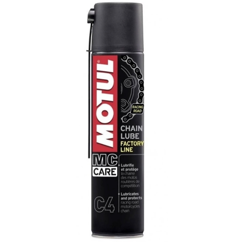 Spray lubrifiant pour chaîne Motul C4 Lube Factory Line 400 ml