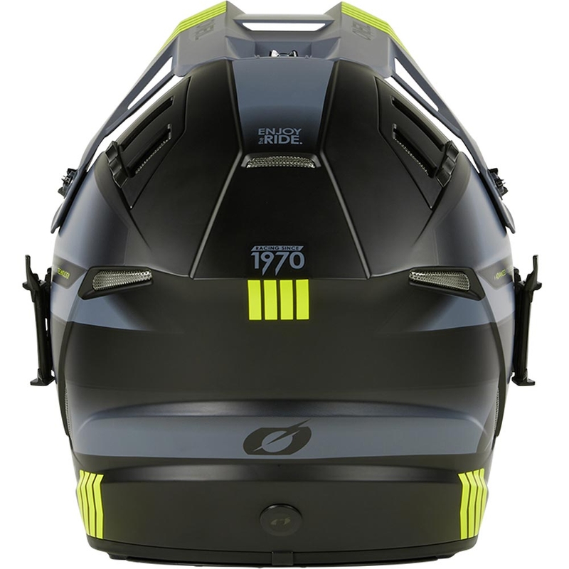 Casque de motocross O´Neal EX-SRS Hitch noir-gris-jaune fluo