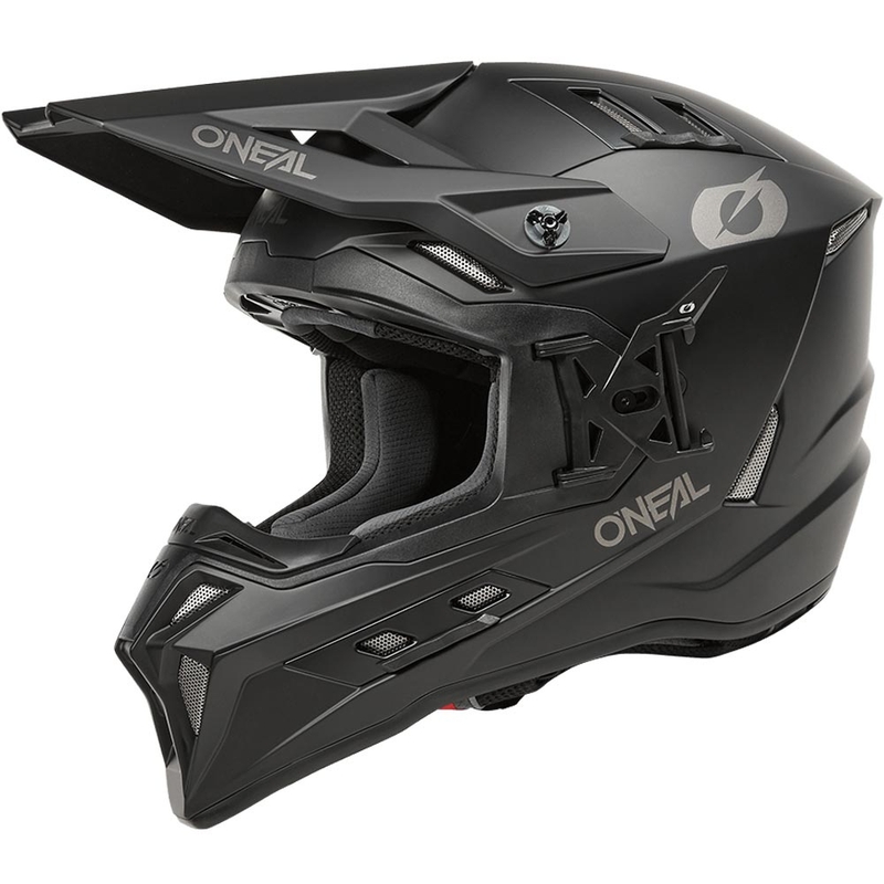 Casque de motocross O'Neal EX-SRS Noir uni