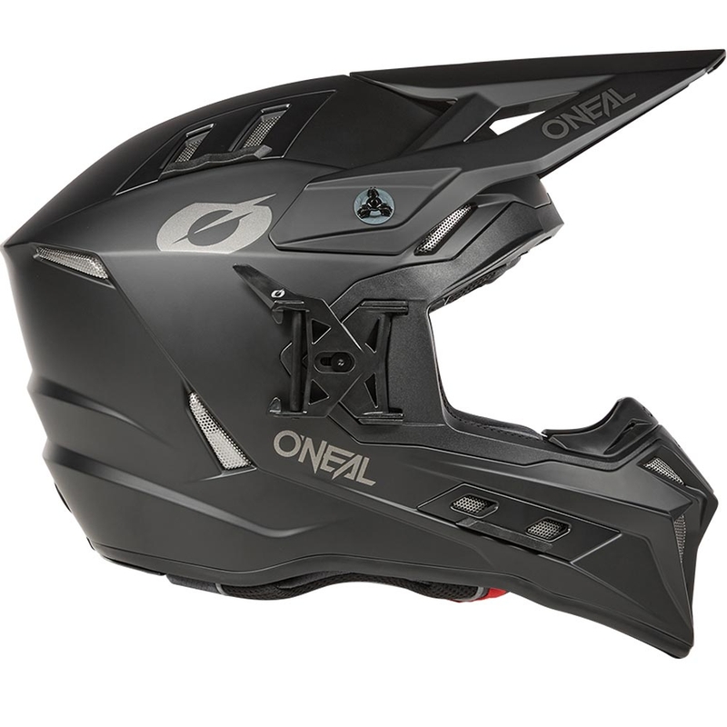 Casque de motocross O'Neal EX-SRS Noir uni
