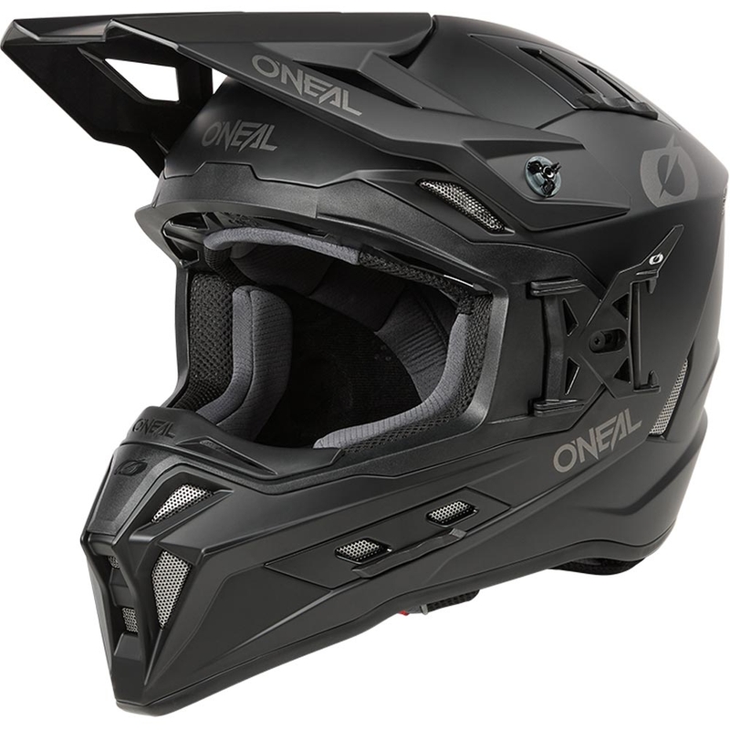 Casque de motocross O'Neal EX-SRS Noir uni