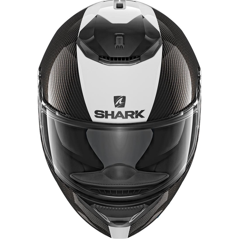 Integrální přilba SHARK SPARTAN CARBON Skin černo-bílá