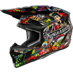 Casque de motocross O'Neal 3SRS Crank multicolore