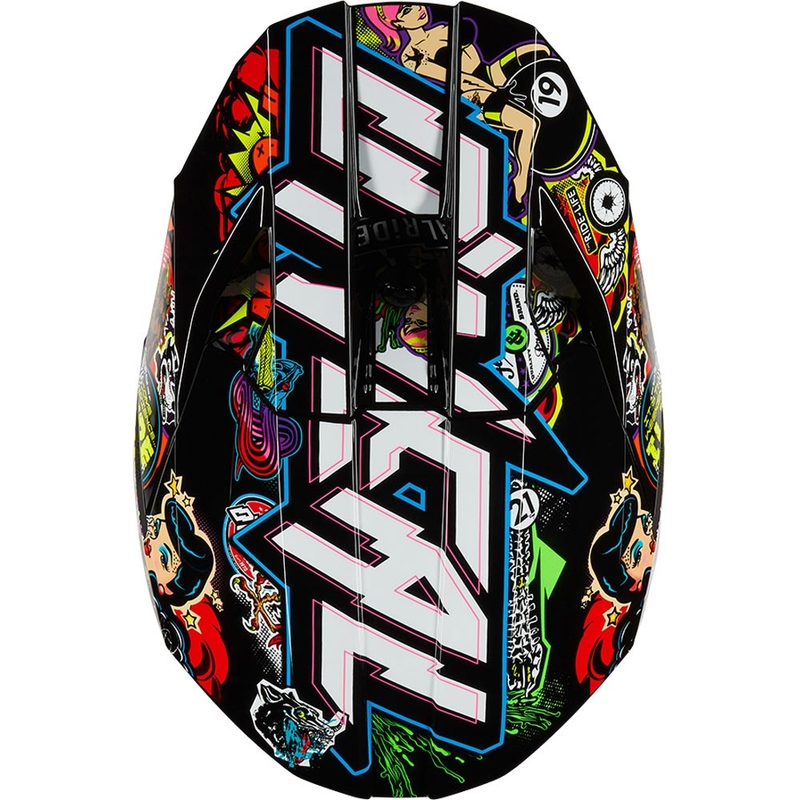 Casque de motocross O'Neal 3SRS Crank multicolore