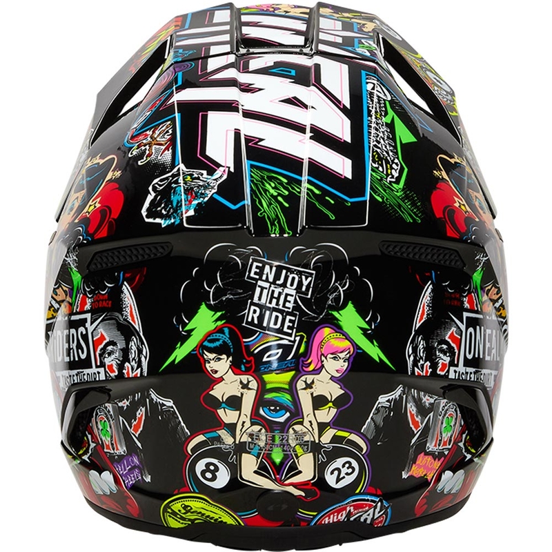 Casque de motocross O'Neal 3SRS Crank multicolore
