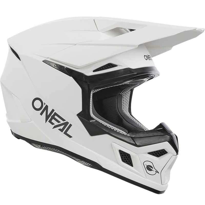 Casque de motocross O´Neal 3SRS blanc mat uni