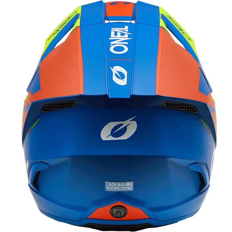 Casque de motocross O´Neal 3SRS Bleu mat-jaune fluo
