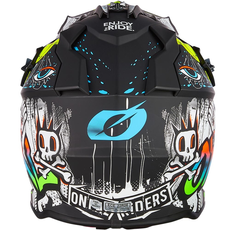 Casque de motocross O´Neal 2SRS Rancid noir mat-blanc