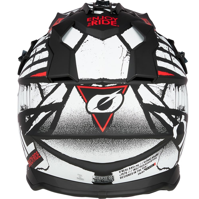 Casque de motocross O´Neal 2SRS Glitch noir et blanc