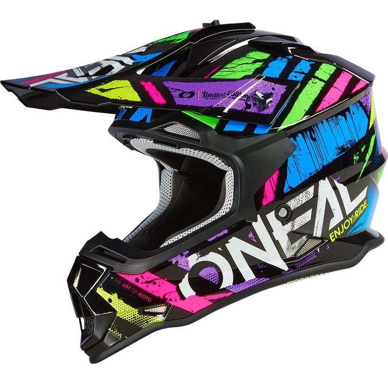 Casque de motocross O'Neal 2SRS Glitch multicolore