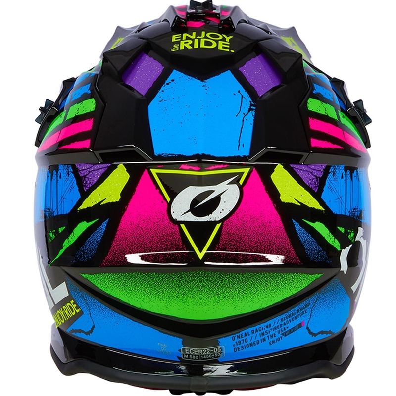 Casque de motocross O'Neal 2SRS Glitch multicolore