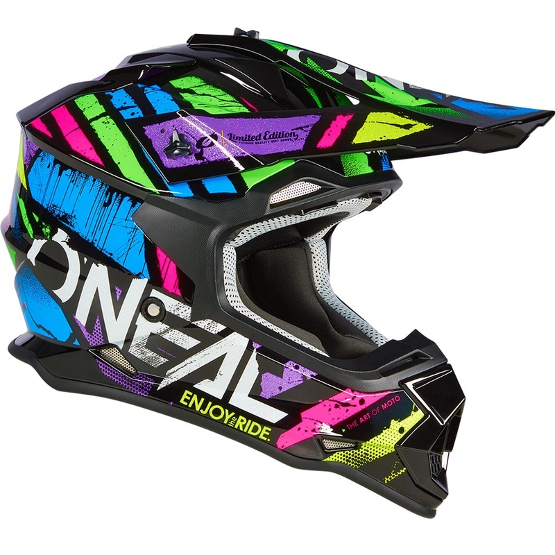 Casque de motocross O'Neal 2SRS Glitch multicolore