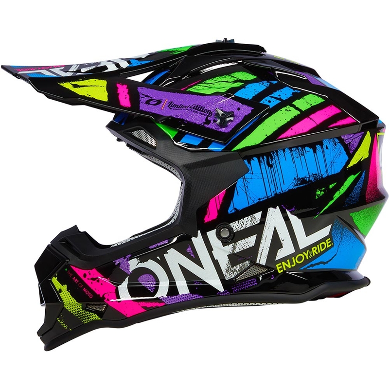 Casque de motocross O'Neal 2SRS Glitch multicolore