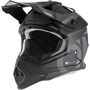 Casque de motocross O'Neal 2SRS Slick noir-gris
