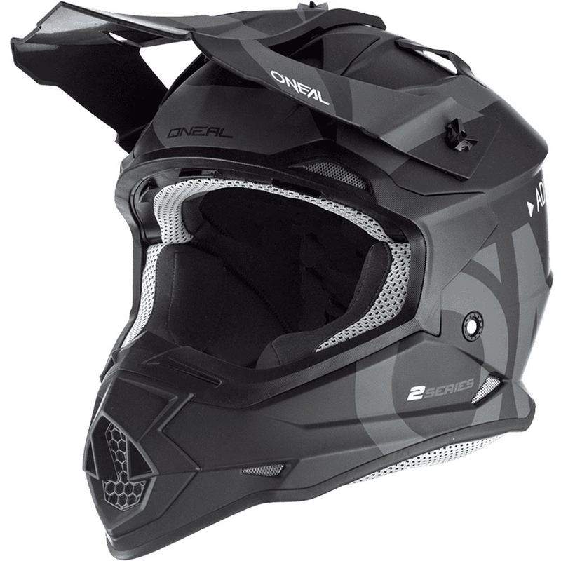 Casque de motocross O'Neal 2SRS Slick noir-gris