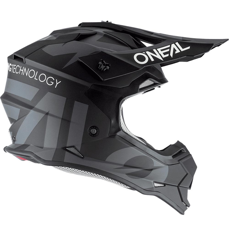 Casque de motocross O'Neal 2SRS Slick noir-gris