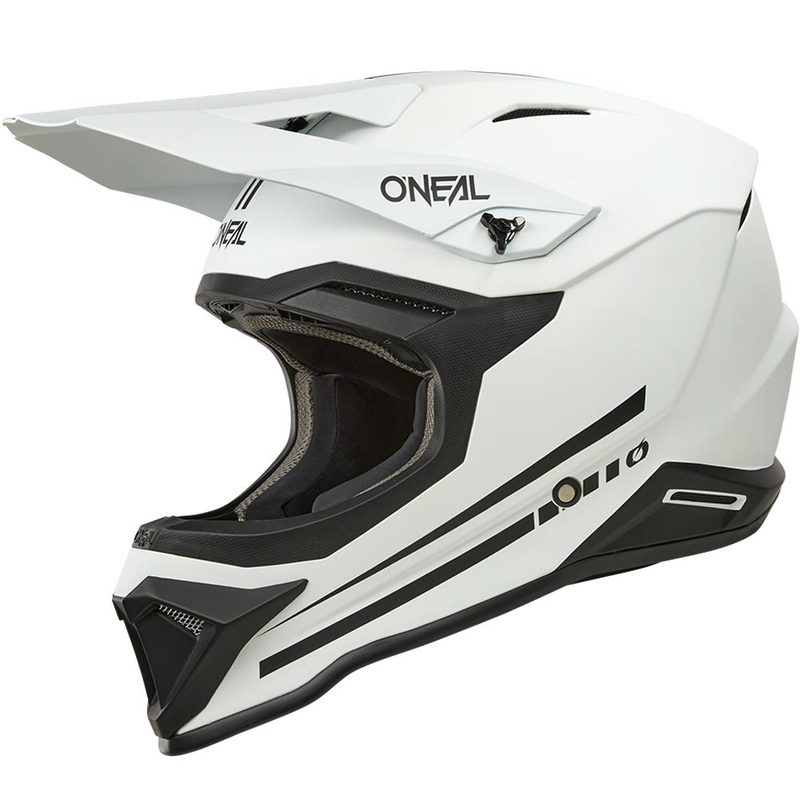 Casque de motocross O'Neal 1SRS blanc mat uni