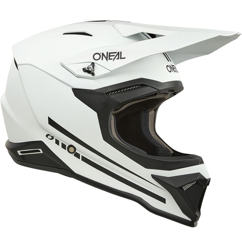 Casque de motocross O'Neal 1SRS blanc mat uni