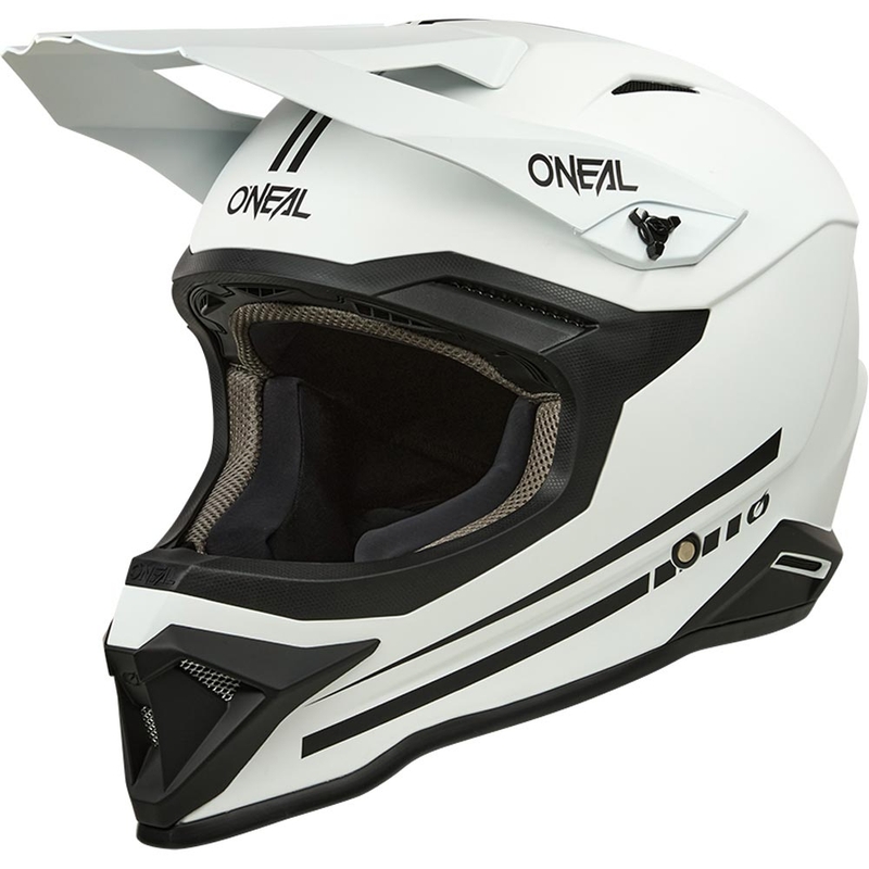Casque de motocross O'Neal 1SRS blanc mat uni