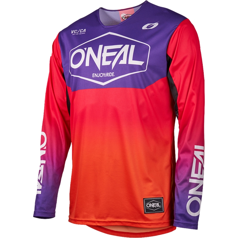 Maillot de motocross O'Neal Mayhem Hexx orange-violet