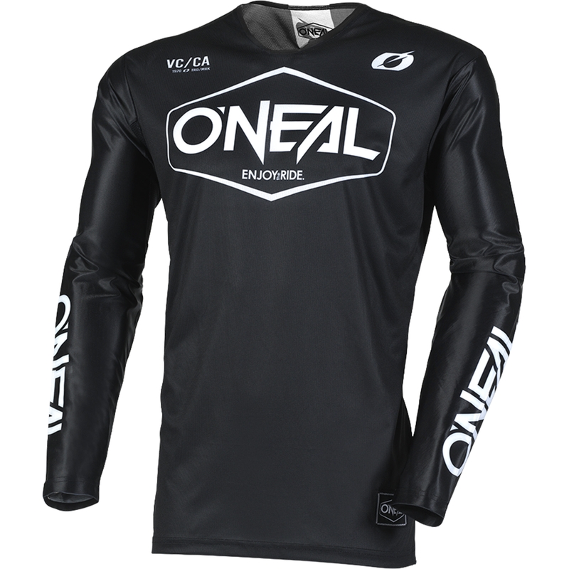 Maillot de motocross O'Neal Mayhem Hexx noir et blanc