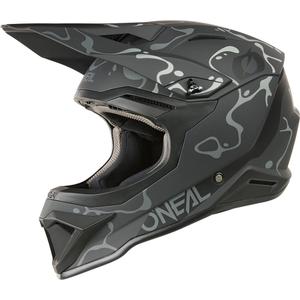 Casque de motocross O´Neal 1SRS Splash noir-gris mat