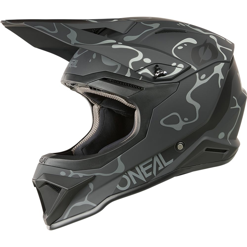 Casque de motocross O´Neal 1SRS Splash noir-gris mat